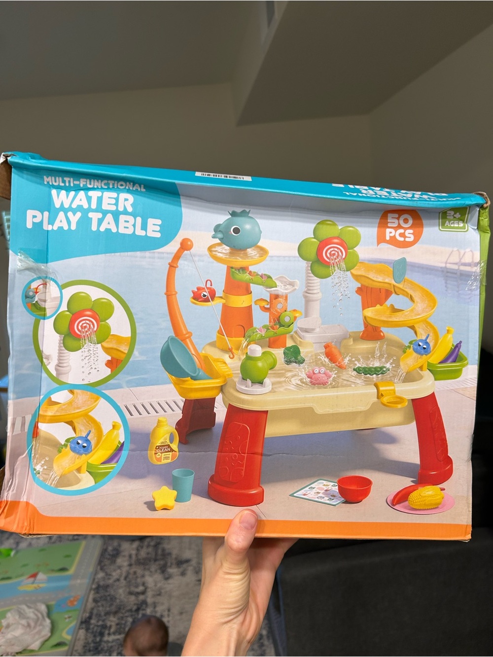 Kids Multi-Functional Water Play Table Set (50 PCS)